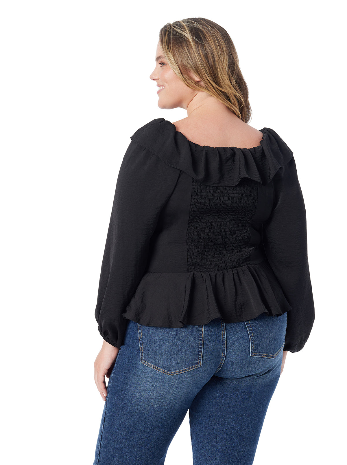 Jessica Simpson Women Aki Blouse in Anthracite