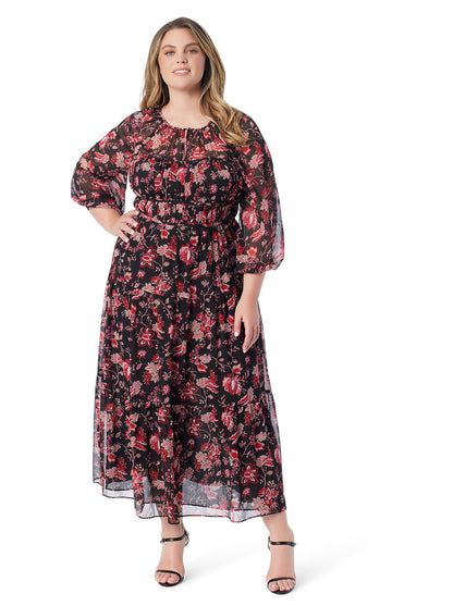 Jessica Simpson Women Adeline Maxi Dress in Willow Beauties