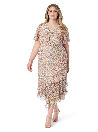 Jessica Simpson Women Katrin Blouse in Cartoon Florals