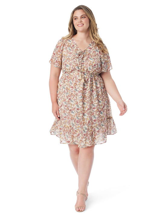 Jessica Simpson Women Regina Dress in Cartoon Florals