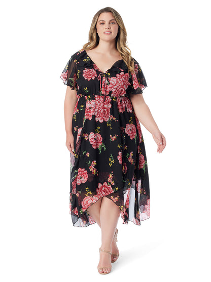 Jessica Simpson Women Elise Dress in Sketchy Roses