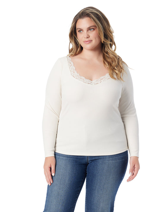 Jessica Simpson Women Laurel Sweetheart Top in Gardenia