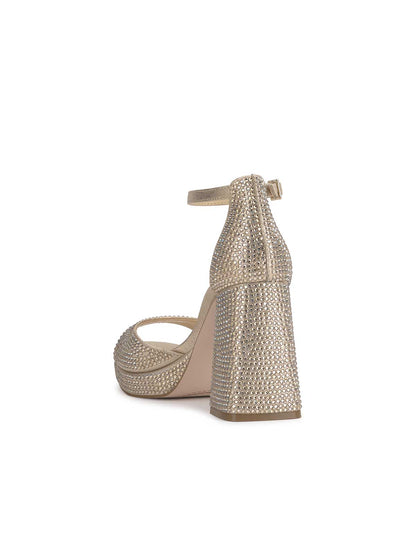 Jessica Simpson Women Kaliah Platform Sandal in Champagne