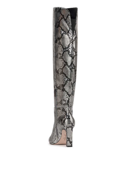 Jessica Simpson Women Mistia Over The Knee Boot in Chrome Snake