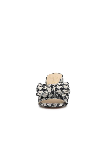 Jessica Simpson Women Romilda Block Heel Sandal in Black/White