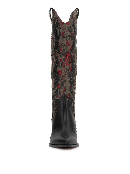 Jessica Simpson Women Zaikes Western Boot in Rosette Tapestry