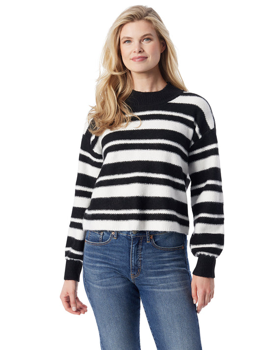 Jessica Simpson Women Portia Sweater in Anthracite Combo