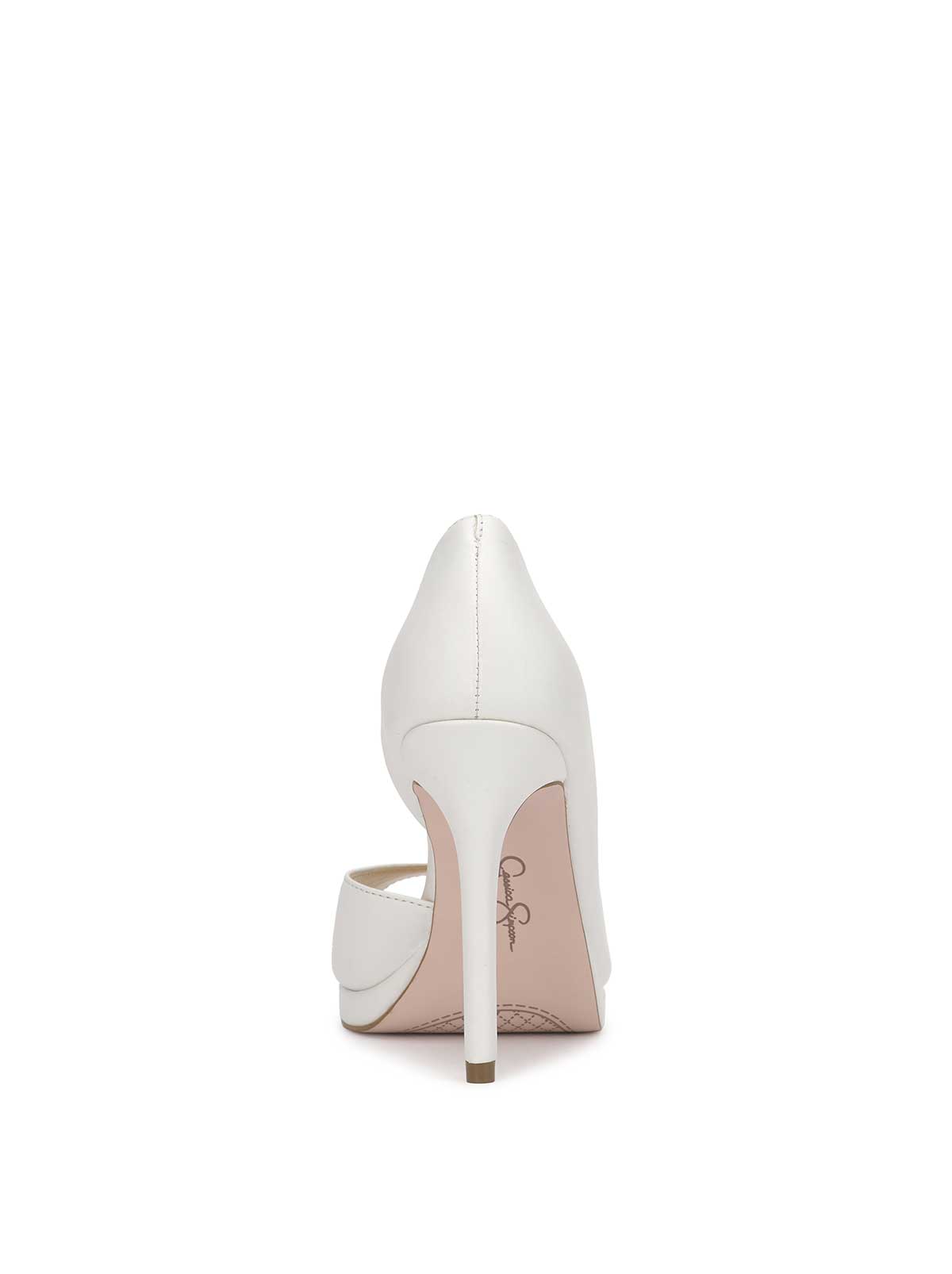 Jessica Simpson Women Kimli Peep Toe Pump in Bright White