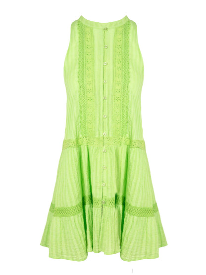 Jessica Simpson Women Boho Jacquard Cover Up in Lime