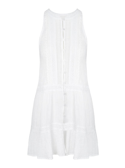 Jessica Simpson Women Boho Jacquard Cover Up in White