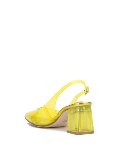 Jessica Simpson Women Syrina Slingback Pump in Bright Yellow