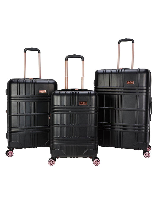 Jessica Simpson Home Jewel Plaid Luggage Collection in Black