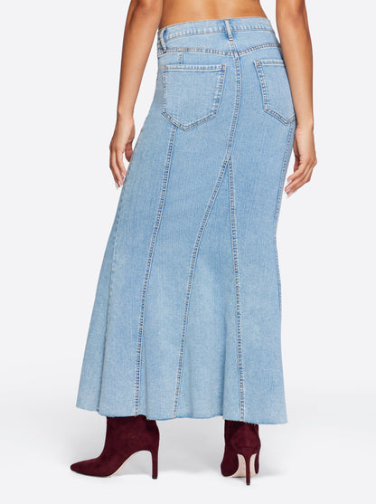 Jessica Simpson Women Denim Skirt in Open Book