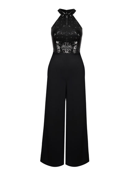 Jessica Simpson Women Tola Jumpsuit in Black