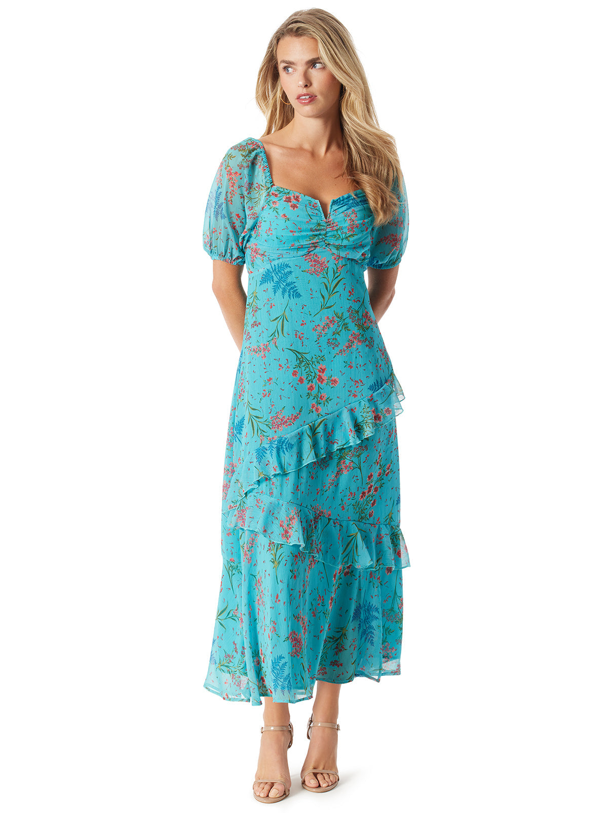 Jessica Simpson Women Aberash Dress in Baltic-Field Floral