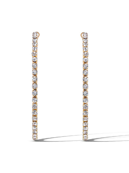 Jessica Simpson Accessories Crystal Hoop Earring