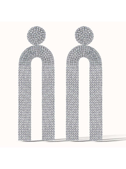 Jessica Simpson Accessories Pave Tassel Earring