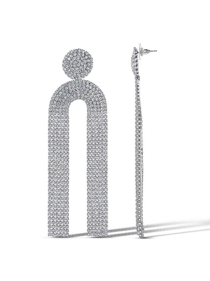 Jessica Simpson Accessories Pave Tassel Earring
