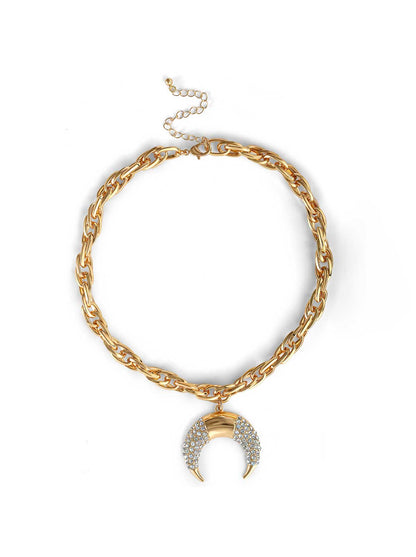 Jessica Simpson Accessories Pave Horn Necklace