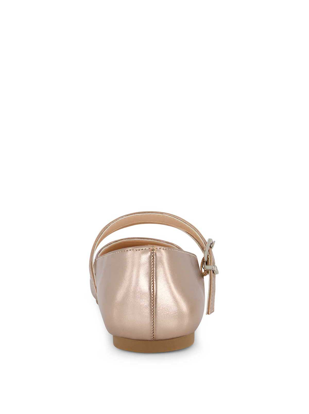 Jessica Simpson Women Little Girls' Amy Double Strap Ballet Flat in Champagne