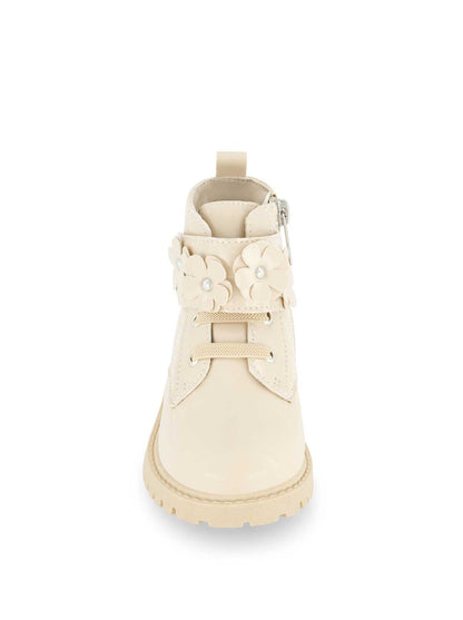 Jessica Simpson Women Toddler Daria Flower Moto Boot in Sand