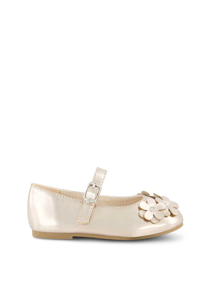 Jessica Simpson Women Toddler Amy Petal Ballet Flat in Champagne