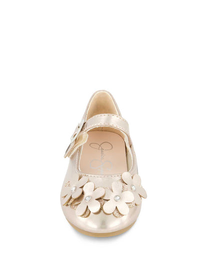 Jessica Simpson Women Toddler Amy Petal Ballet Flat in Champagne