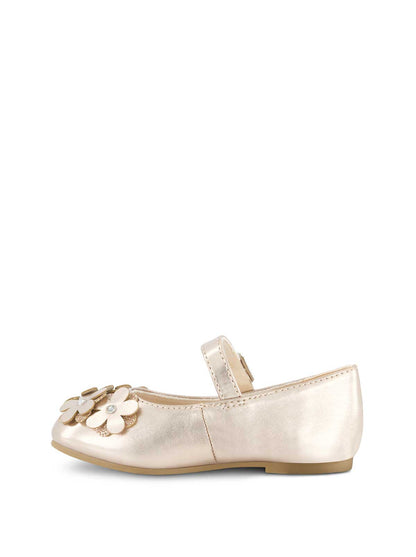 Jessica Simpson Women Toddler Amy Petal Ballet Flat in Champagne