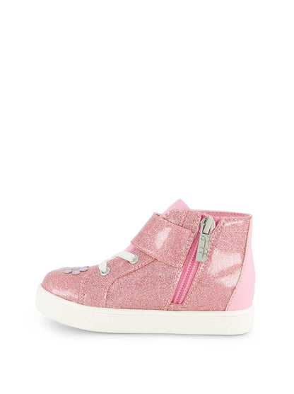 Jessica Simpson Women Toddler Gretchen Flower High Top Sneaker in Pink