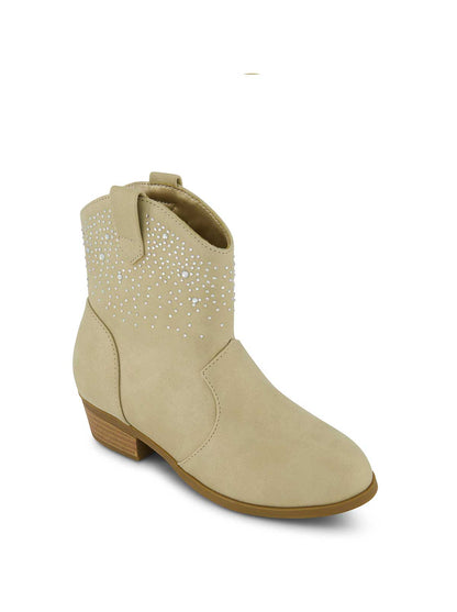 Jessica Simpson Women Little Girls' Layla Fade Western Bootie in Gold
