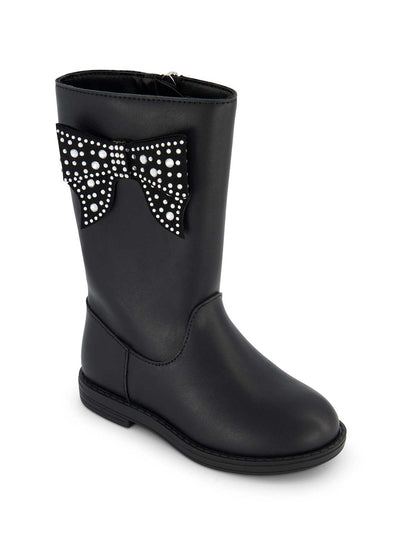 Jessica Simpson Women Toddler Evie Ribbon Boot in Black