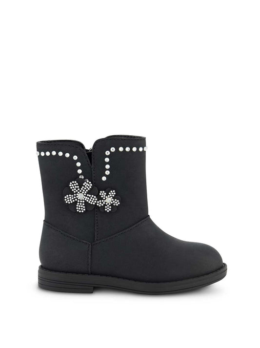 Jessica Simpson Women Toddler Evie Flower Boot in Black