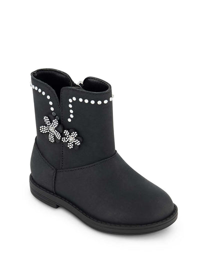 Jessica Simpson Women Toddler Evie Flower Boot in Black