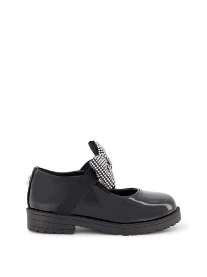 Jessica Simpson Women Toddler Aubrey Bow Flat in Black