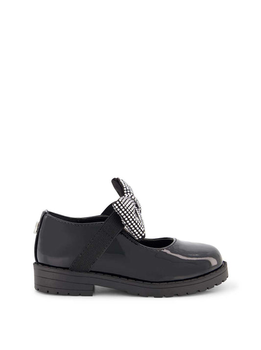 Jessica Simpson Women Toddler Aubrey Bow Flat in Black