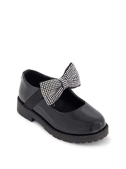 Jessica Simpson Women Toddler Aubrey Bow Flat in Black