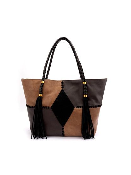Jessica Simpson Accessories Darlene Tote in Almond Brown Multi