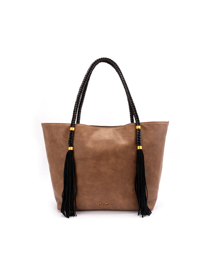 Jessica Simpson Accessories Darlene Tote in Almond Brown Multi