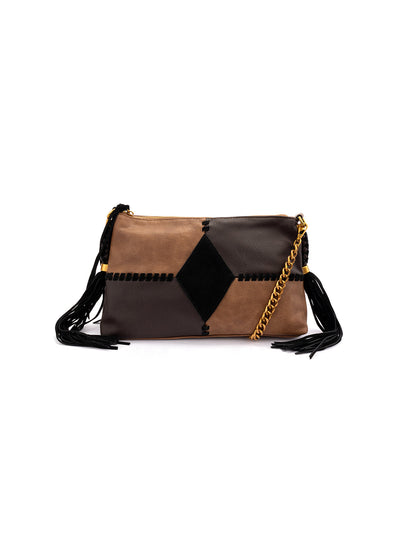 Jessica Simpson Accessories Darlene Crossbody in Almond Brown Multi