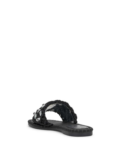 Jessica Simpson Women Brennara Flat Sandal in Black