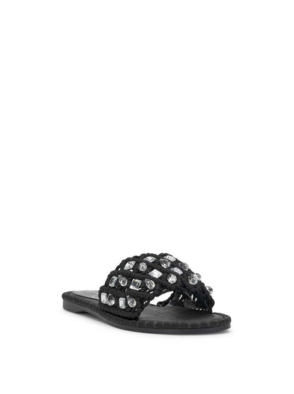 Jessica Simpson Women Brennara Flat Sandal in Black