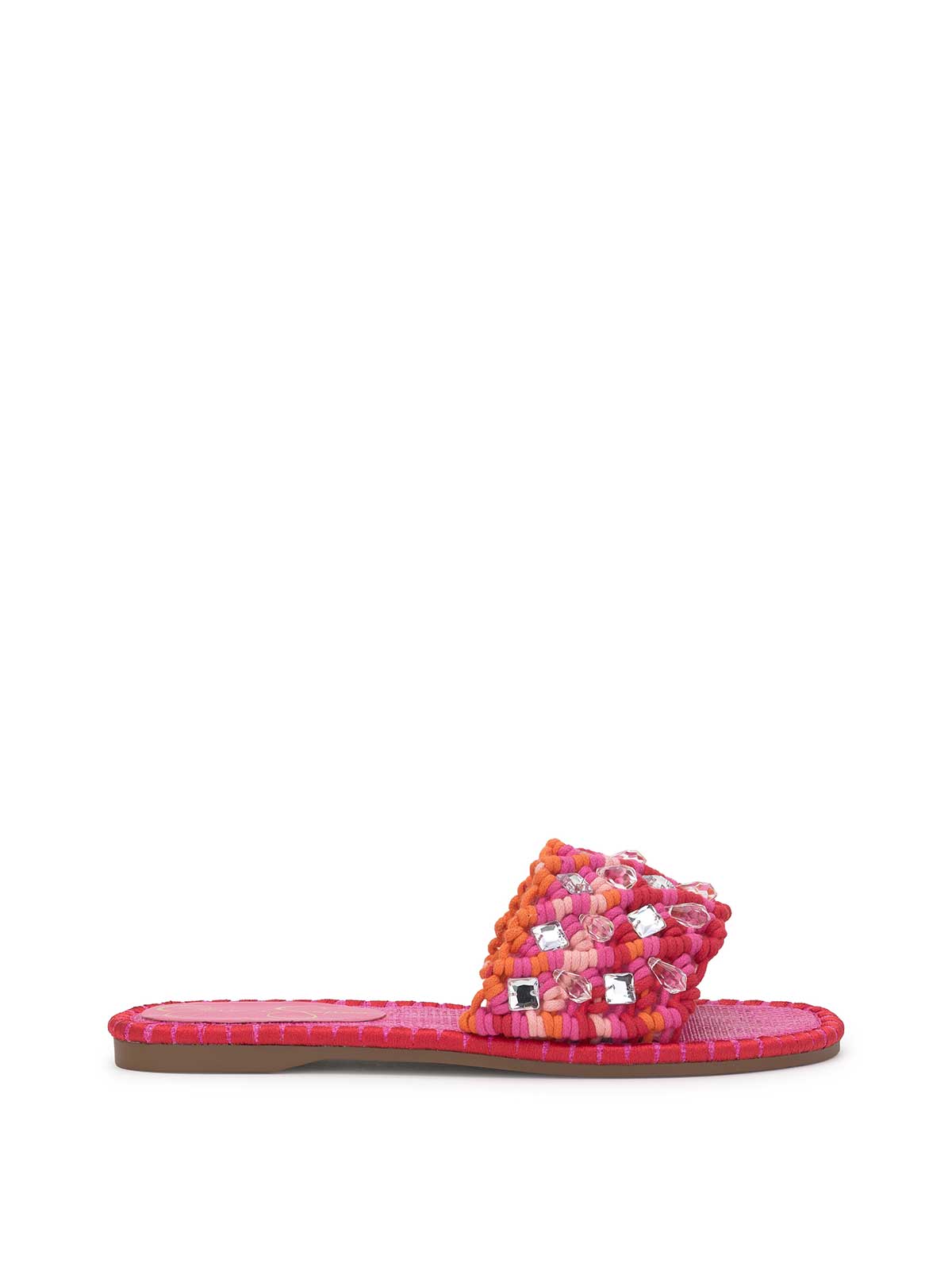 Jessica Simpson Women Brennara Flat Sandal in Bright Orchid