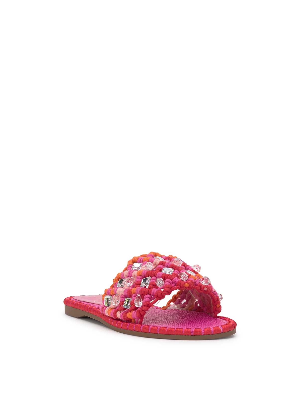 Jessica Simpson Women Brennara Flat Sandal in Bright Orchid