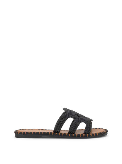 Jessica Simpson Women Bria Flat Sandal in Black