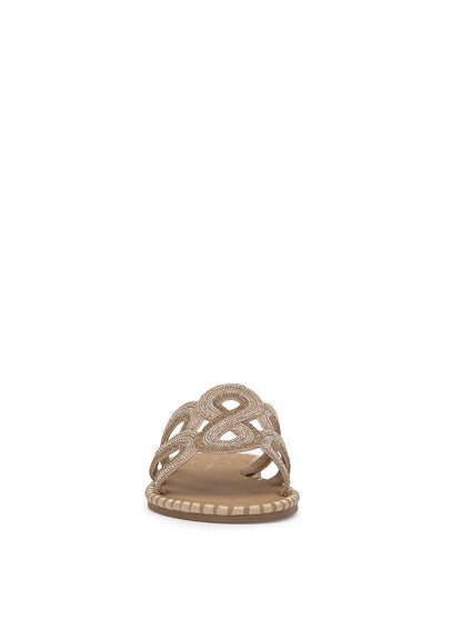 Jessica Simpson Women Bria Flat Sandal in Champagne