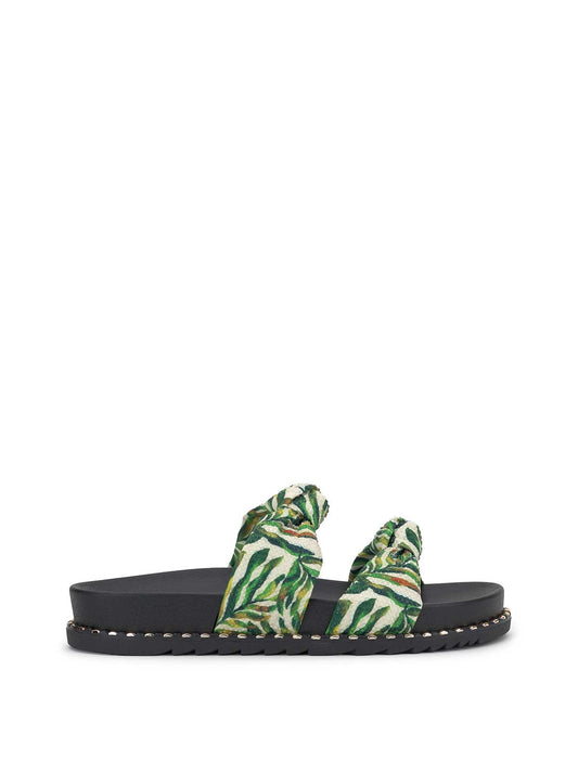 Jessica Simpson Women Caralyna Flat Sandal in Green Multi