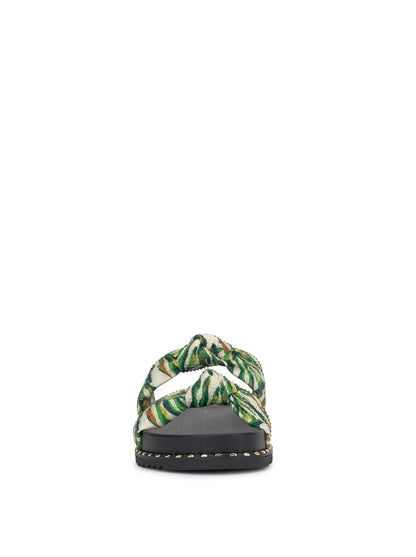 Jessica Simpson Women Caralyna Flat Sandal in Green Multi
