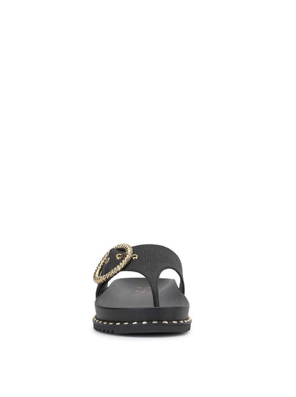 Jessica Simpson Women Cymmeri Flat Sandal in Black