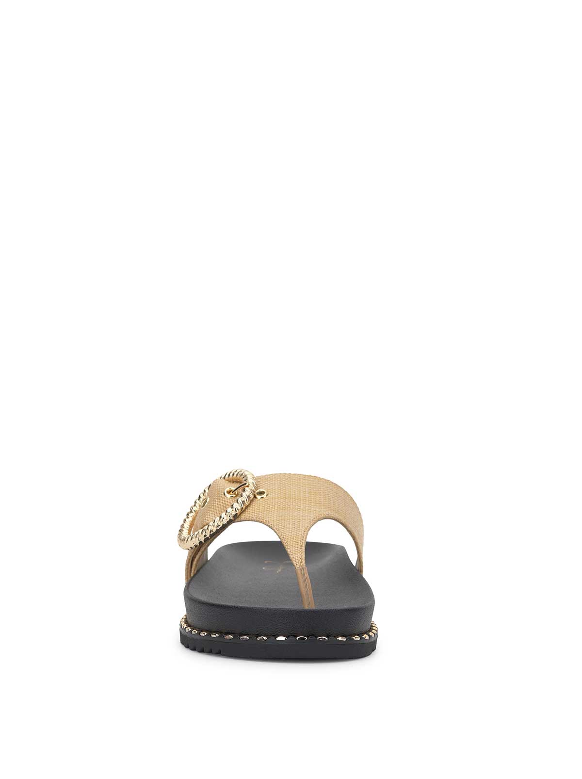 Jessica Simpson Women Cymmeri Flat Sandal in Natural Raffia
