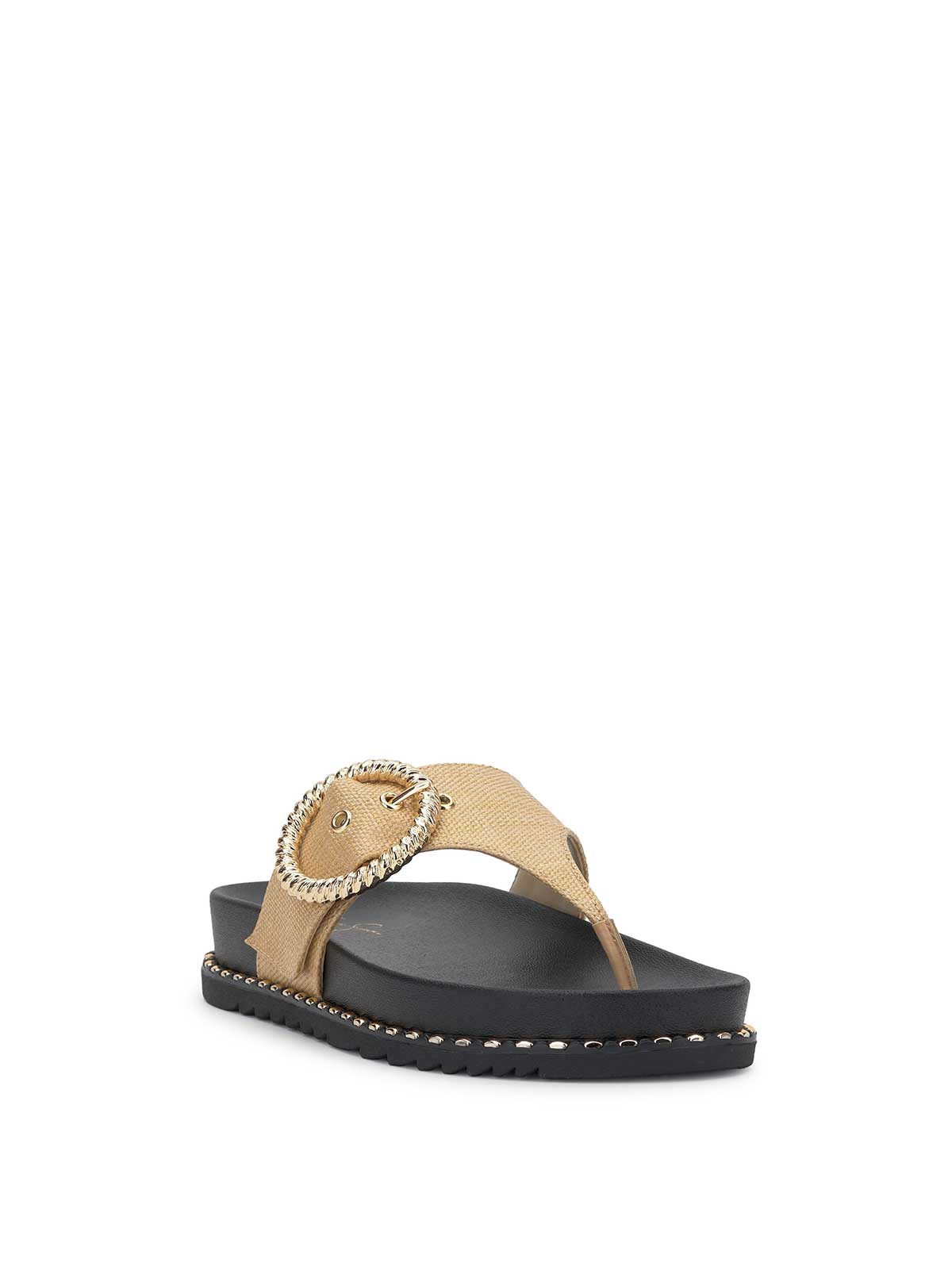 Jessica Simpson Women Cymmeri Flat Sandal in Natural Raffia